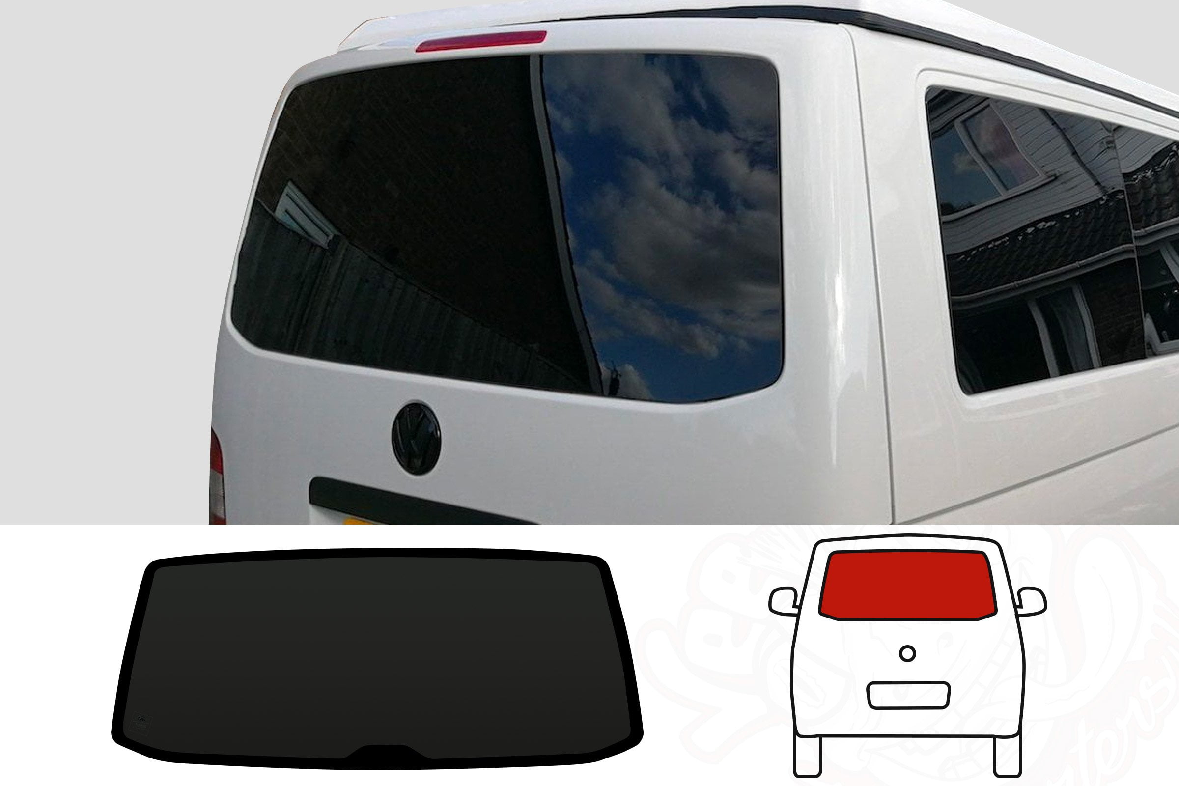 VW T5 Tinted Rear Tailgate Window - Lowest UK Price