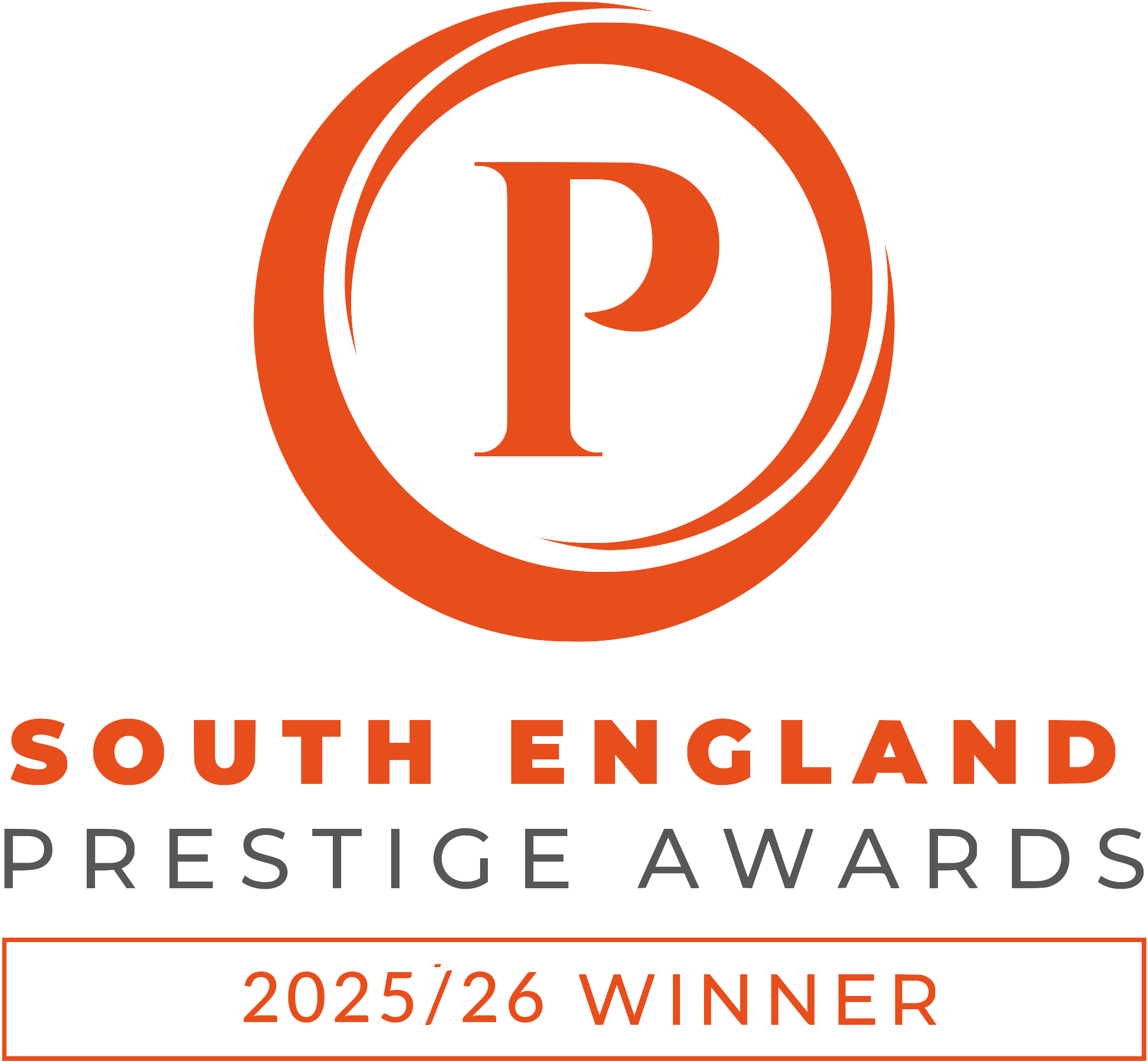 South England Prestige Awards 2025/26 winner badge
