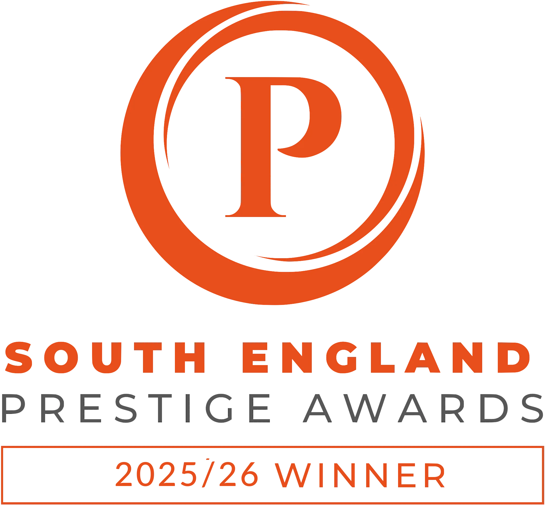 South England Prestige Awards 2025/26 winner badge
